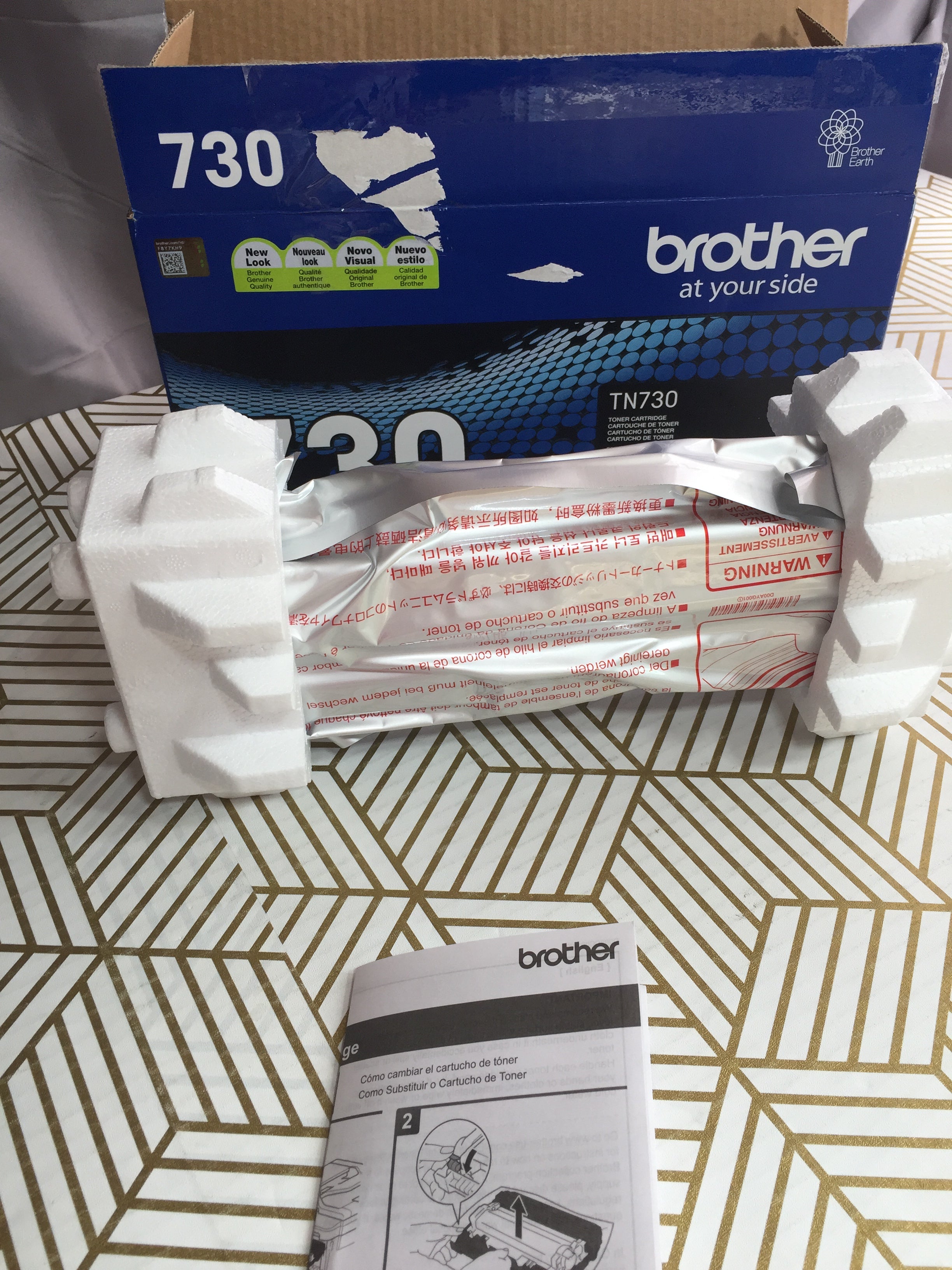 Brother Genuine Standard Yield Toner Cartridge, TN730 *SEALED* (8051232571630)